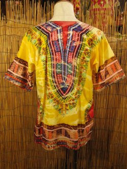 画像3: アフリカンプリント＊タイダイ染め＊ダシキ＊ＤＡＳＨＩＫＩ＊Ｍ