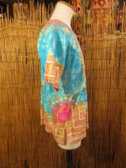 画像2: アフリカンプリント＊タイダイ染め＊ダシキ＊ＤＡＳＨＩＫＩ＊Ｍ