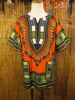 画像1: アフリカンプリント＊ダシキ＊ＤＡＳＨＩＫＩ＊Ｌ