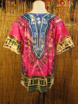 画像3: アフリカンプリント＊タイダイ染め＊ダシキ＊ＤＡＳＨＩＫＩ＊Ｍ