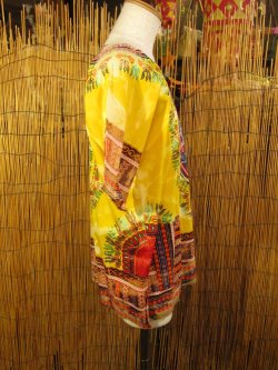 画像2: アフリカンプリント＊タイダイ染め＊ダシキ＊ＤＡＳＨＩＫＩ＊Ｍ