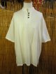 三つボタン＊薄手＊コットン素材＊半袖＊プルオーバー＊２ＸＬ 