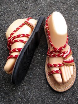 画像3: 【２３・５ｃｍ〜２４ｃｍ】コルク＊編み編み＊紐サンダル