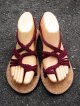 【２３ｃｍ〜２３・５ｃｍ】コルク＊編み編み＊紐サンダル