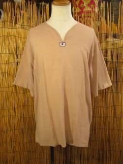 画像1: 無地＊薄手＊コットン素材＊半袖＊プルオーバー＊２ＸＬ