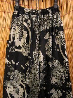画像2: 和風プリント＊レーヨン素材＊ふんわり＊サルエルパンツ