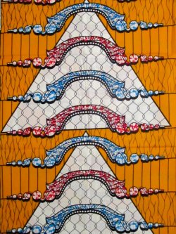 画像1: アフリカンプリント生地 パーニュ