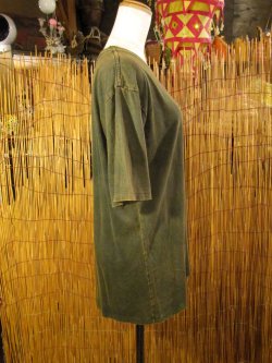 画像2: 無地＊ストーンウォッシュ加工＊コットン素材＊半袖Ｔシャツ＊Ｌ