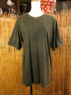画像1: 無地＊ストーンウォッシュ加工＊コットン素材＊半袖Ｔシャツ＊Ｌ
