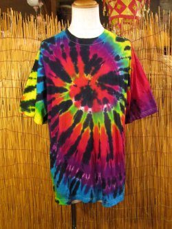 画像1: タイダイ染め＊コットン素材＊半袖＊Ｔシャツ＊２ＸＬ