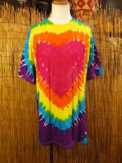 画像1: タイダイ染め＊コットン素材＊半袖＊Ｔシャツ＊２ＸＬ