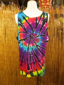 画像3: タイダイ染め＊コットン素材＊タンクトップ＊２ＸＬ