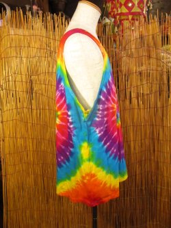 画像2: タイダイ染め＊コットン素材＊タンクトップ＊２ＸＬ