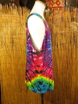 画像2: タイダイ染め＊コットン素材＊タンクトップ＊２ＸＬ