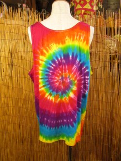 画像3: タイダイ染め＊コットン素材＊タンクトップ＊２ＸＬ