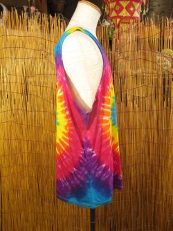 画像2: タイダイ染め＊コットン素材＊タンクトップ＊２ＸＬ