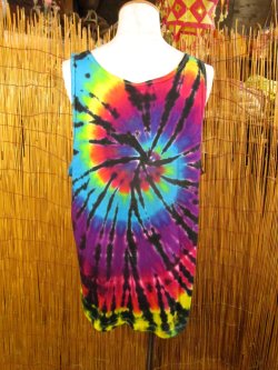 画像3: タイダイ染め＊コットン素材＊タンクトップ＊２ＸＬ
