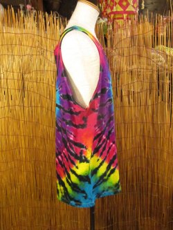 画像2: タイダイ染め＊コットン素材＊タンクトップ＊２ＸＬ