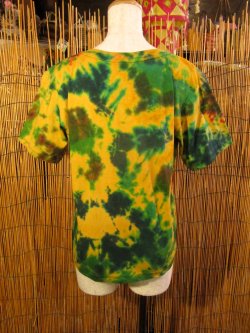 画像3: タイダイ染め＊コットン素材＊Ｖネック＊半袖＊Ｔシャツ