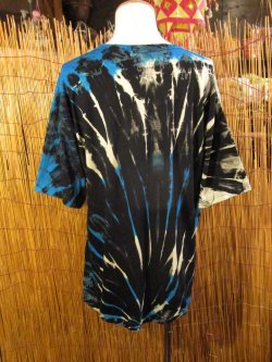 画像3: 黒色ベース＊タイダイ染め＊コットン素材＊半袖＊Ｔシャツ＊２ＸＬ