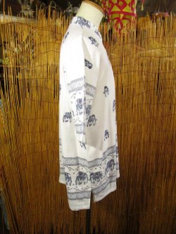 画像2: 象さんプリント＊コットン素材＊胸ポケット＊半袖＊プルオーバー＊２ＸＬ 