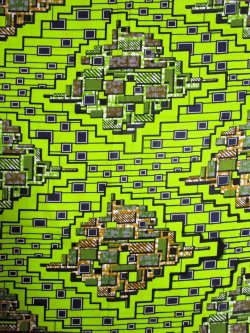 画像1: アフリカンプリント生地 パーニュ