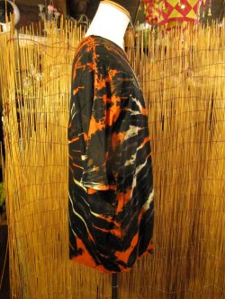 画像2: 黒色ベース＊タイダイ染め＊コットン素材＊半袖＊Ｔシャツ＊２ＸＬ