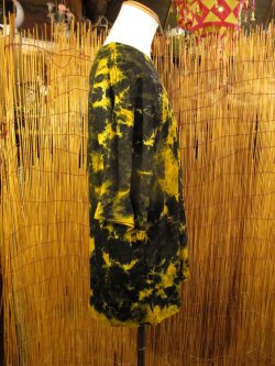 画像2: 黒色ベース＊タイダイ染め＊コットン素材＊半袖＊Ｔシャツ＊２ＸＬ