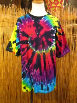 画像1: タイダイ染め＊コットン素材＊半袖＊Ｔシャツ＊２ＸＬ