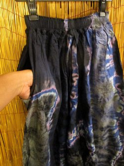 画像3: ラヴァタイダイ染め＊コットン素材＊ゆったりシルエット＊ビッグアラジンパンツ＊バルーンパンツ
