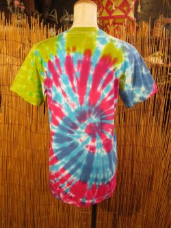 画像2: 小さめサイズ＊タイダイ染め＊コットン素材＊半袖＊Ｔシャツ＊Ｍ