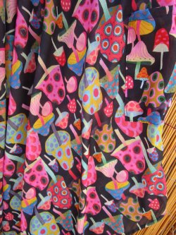 画像6: マッシュルームプリント＊レーヨン素材＊ゆったり＊変型＊サロペット