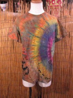 画像1: タイダイ染め＊コットン素材＊半袖＊Ｔシャツ＊Ｌ