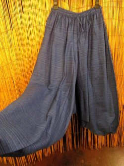 画像3: 二色の糸＊コッン素材＊シンプル＊ふんわり＊サルエルパンツ