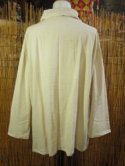 画像3: 生成り色＊コットン素材＊ゆったりサイズ＊２ＷＡＹ＊スナフキン＊旅人風コート