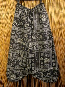 画像1: 和風プリント＊コットン素材＊ふんわり＊サルエルパンツ