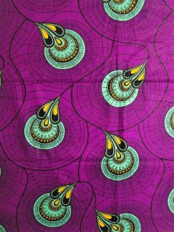 画像1: アフリカンプリント生地 パーニュ