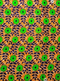 画像1: アフリカンプリント生地 パーニュ