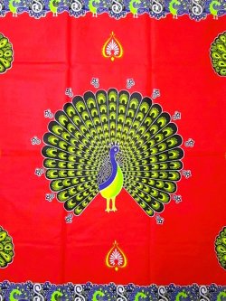 画像1: アフリカンプリント生地 パーニュ