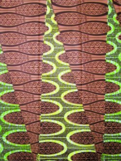 画像1: アフリカンプリント生地 パーニュ