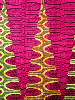 画像1: アフリカンプリント生地 パーニュ