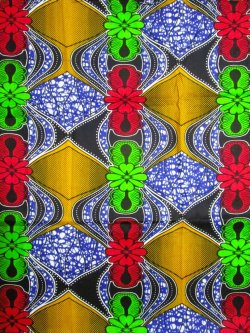 画像1: アフリカンプリント生地 パーニュ