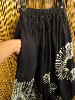 画像3: モノトーンタイダイ染め＊コットン素材＊ゆったりシルエット＊ビッグアラジンパンツ＊バルーンパンツ