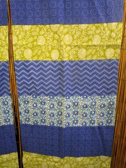 画像3: インド綿＊アジアンプリント＊暖簾＊のれん