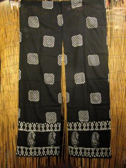 画像1: インド綿＊アジアンプリント＊暖簾＊のれん