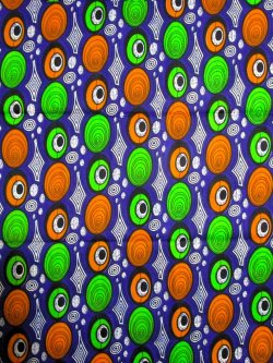 画像1: アフリカンプリント生地 パーニュ