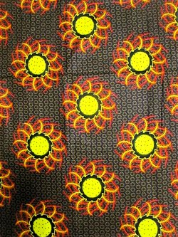 画像1: アフリカンプリント生地 パーニュ