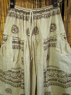 画像2: ラムナミプリント＊コッン素材＊モモンガ風＊ふんわり＊サルエルパンツ