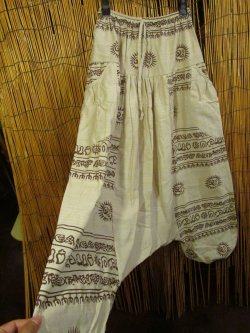 画像3: ラムナミプリント＊コッン素材＊モモンガ風＊ふんわり＊サルエルパンツ