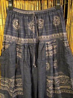 画像2: ラムナミプリント＊コッン素材＊モモンガ風＊ふんわり＊サルエルパンツ